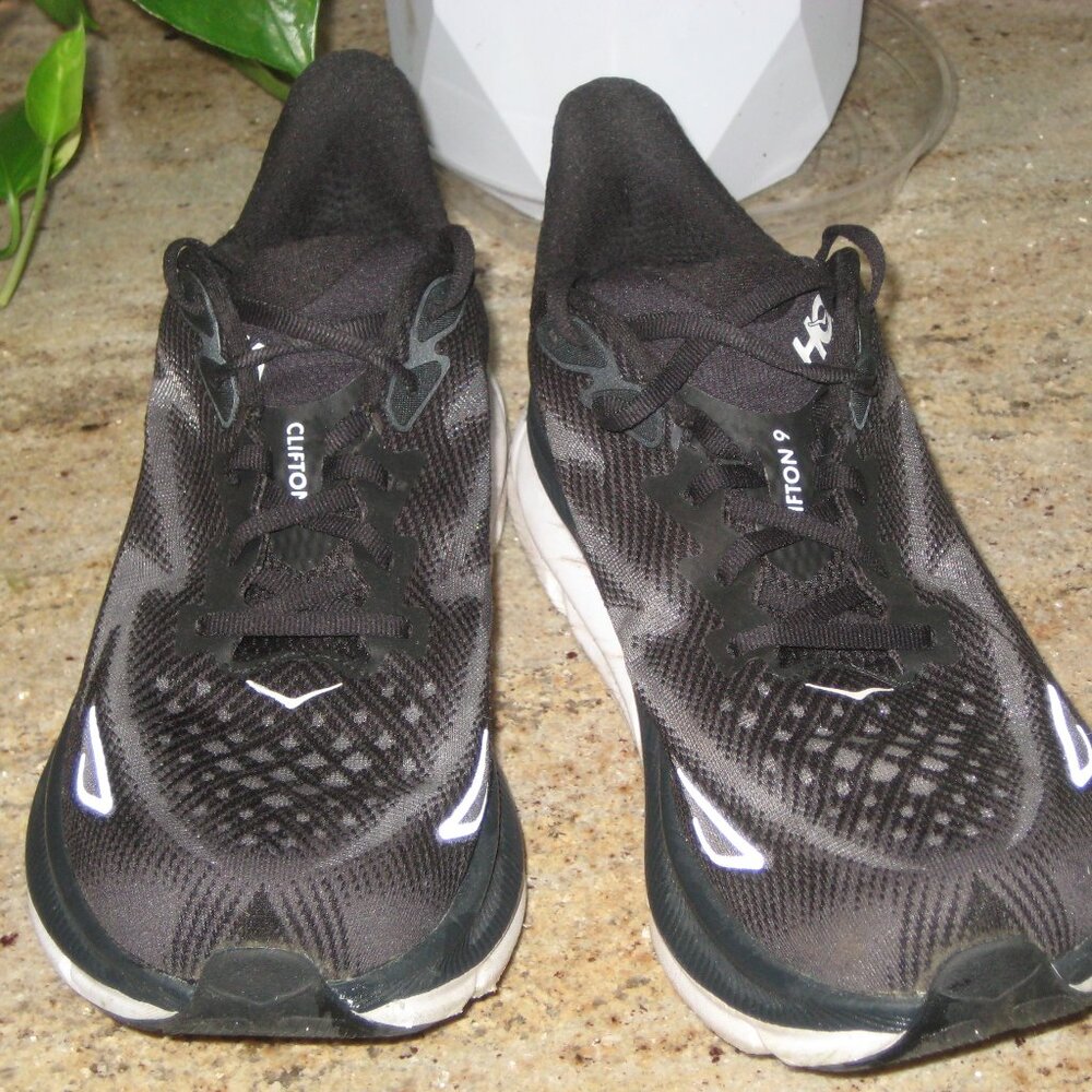 Hoka Clifton 9.5 Men's Running Shoes Wide Black